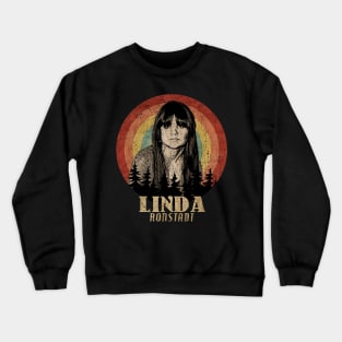 Retro Sunset Linda Ronstadt Crewneck Sweatshirt